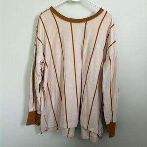 Free People Home Game Stripe Layer Top